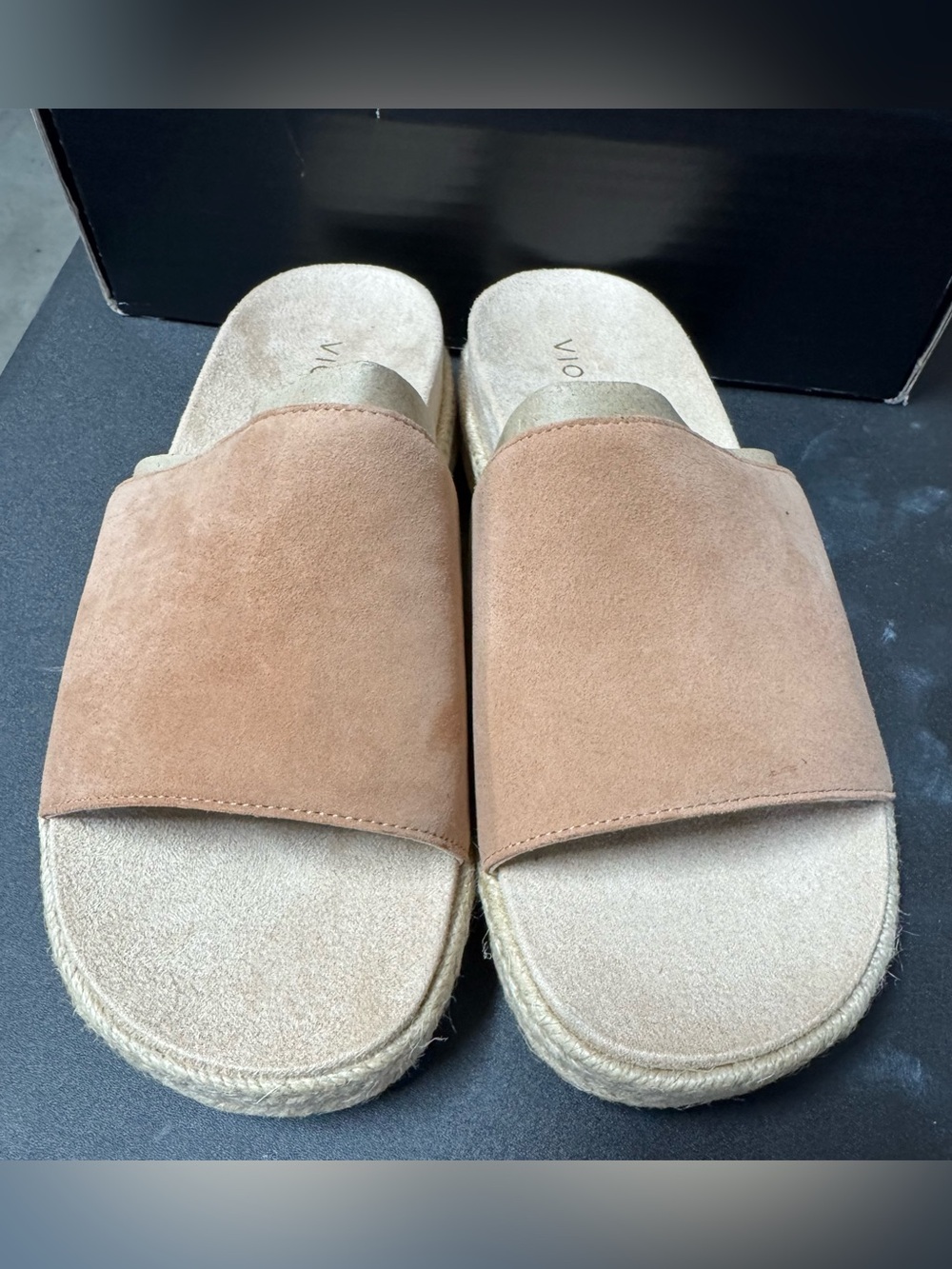Vionic YASMINA MOCHA MOUSSE Slide Sandal 8.5 M New - Picture 6 of 9
